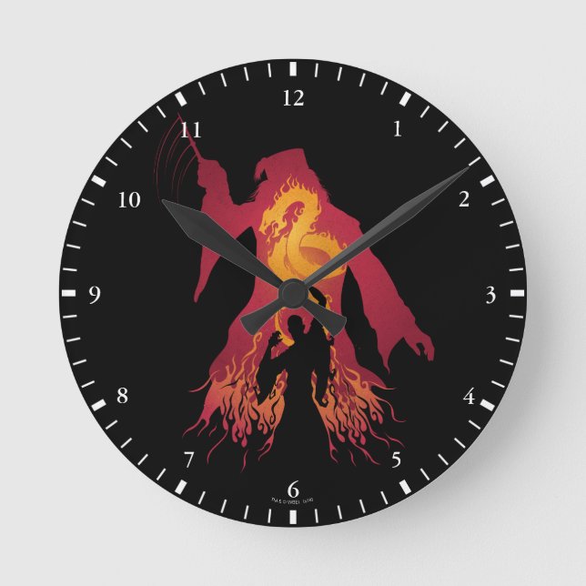 Harry Potter | Dumbledore Silhouette Round Clock (Front)