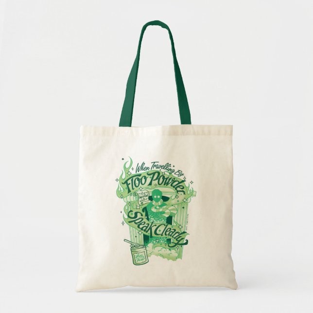 Harry Potter | Floo Powder Typography Graphic Tote Bag (Front)