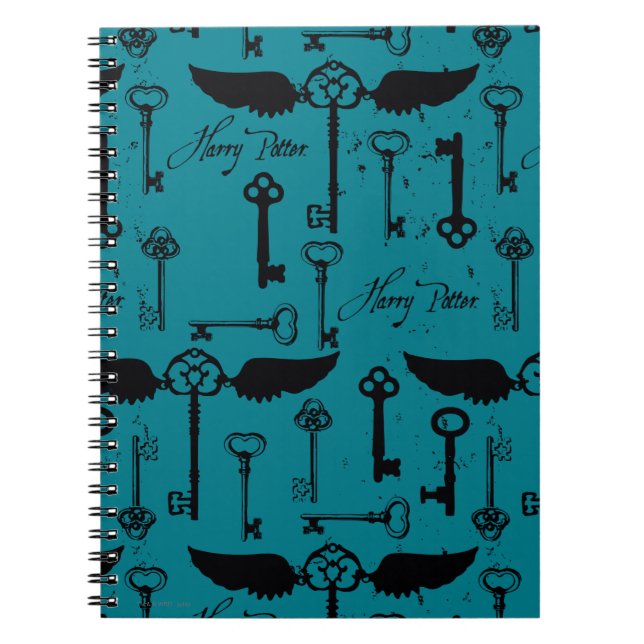 HARRY POTTER™ Flying Keys Pattern Notebook (Front)