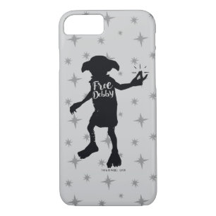 Harry Potter   "Free Dobby" Silhouette Typography iPhone 8/7 Case