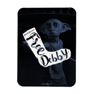 Harry Potter   "Free Dobby" Sock Typography Magnet