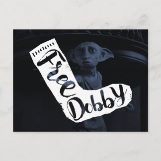 Harry Potter | "Free Dobby" Sock Typography Postcard