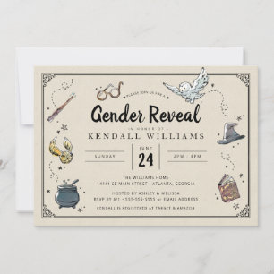 Harry Potter   Gender Reveal Baby Shower Invitation
