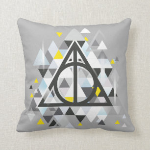 Harry Potter Geometric Deathly Hallows Symbol Cushion