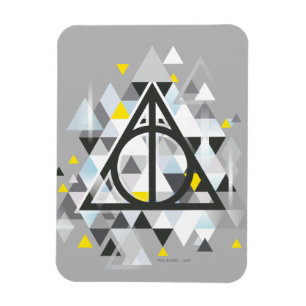 Harry Potter   Geometric Deathly Hallows Symbol Magnet