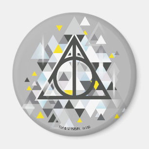Harry Potter   Geometric Deathly Hallows Symbol Magnet