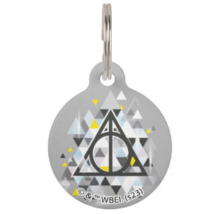 Harry Potter Geometric Deathly Hallows Symbol Pet Tag