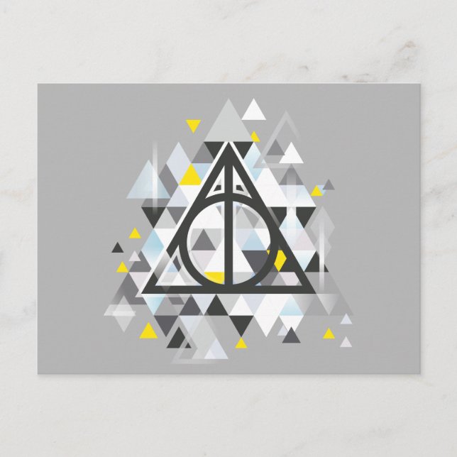 Harry Potter | Geometric Deathly Hallows Symbol Postcard (Front)