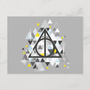 Harry Potter   Geometric Deathly Hallows Symbol Postcard