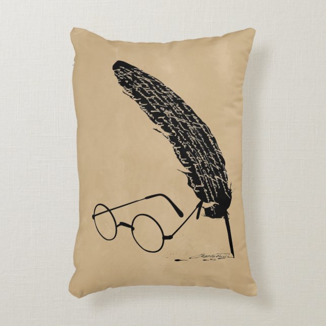 Harry Potter | Glasses And Quill Decorative Cushion (Front(Vertical))