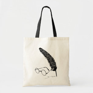 Harry Potter   Glasses And Quill Tote Bag