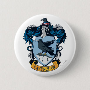 Harry Potter    Gothic Ravenclaw Crest 6 Cm Round Badge