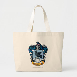 Harry Potter    Gothic Ravenclaw Crest Large Tote Bag