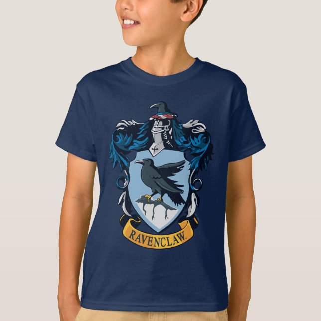 Harry Potter  | Gothic Ravenclaw Crest T-Shirt (Front)