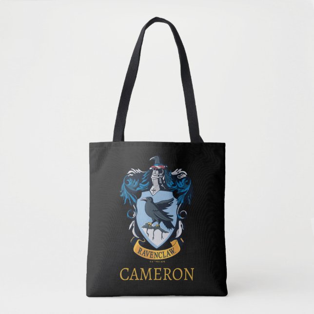 Harry Potter  | Gothic Ravenclaw Crest Tote Bag (Front)
