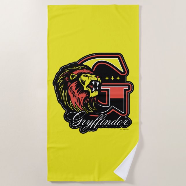 HARRY POTTER™ | GRYFFINDOR™ Athletic Badge Beach Towel (Front)