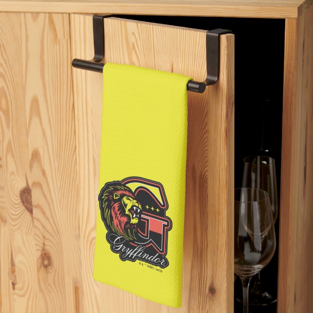 HARRY POTTER™ | GRYFFINDOR™ Athletic Badge Tea Towel (Thirds Fold)