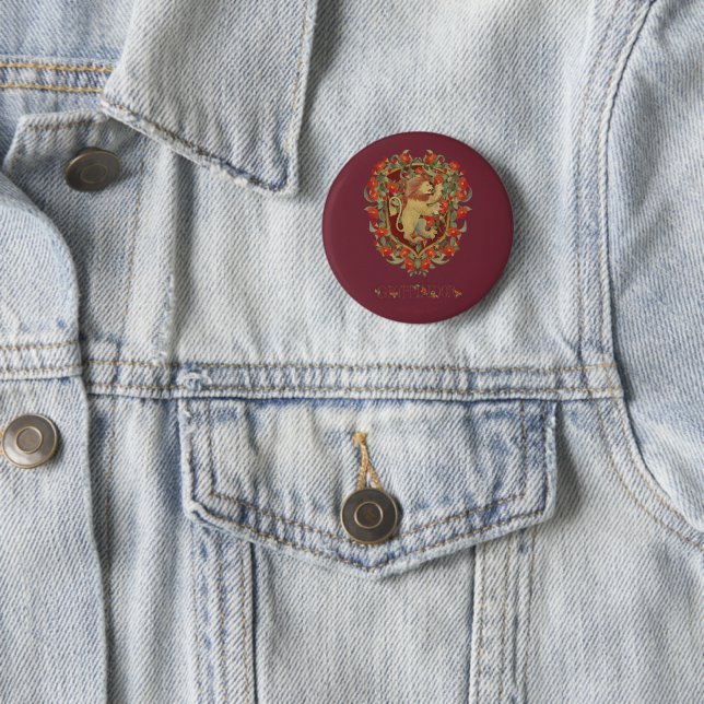 HARRY POTTER™ | GRYFFINDOR™ Crest 6 Cm Round Badge (In Situ)