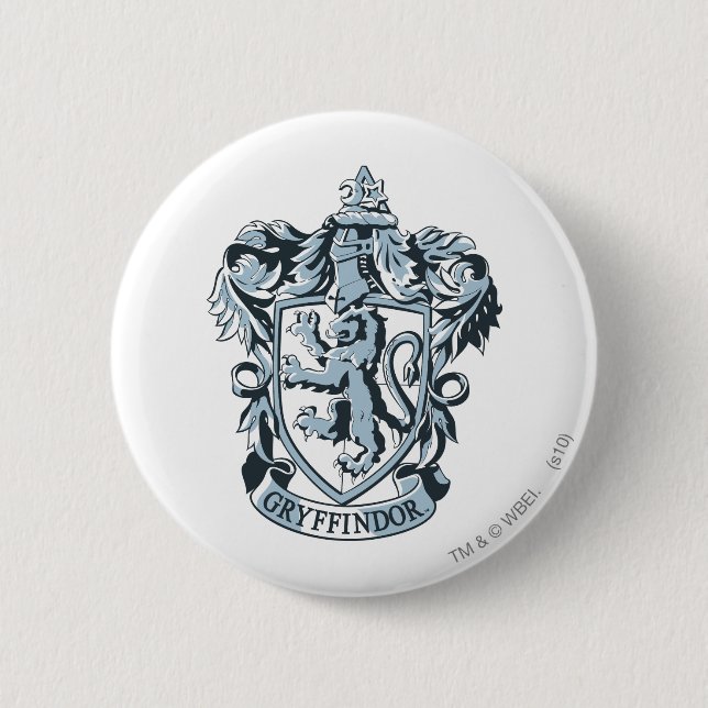 Harry Potter | Gryffindor Crest Blue 6 Cm Round Badge (Front)