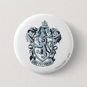 Harry Potter   Gryffindor Crest Blue 6 Cm Round Badge