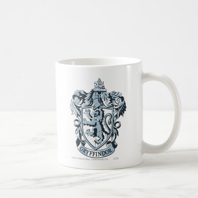 Harry Potter | Gryffindor Crest Blue Coffee Mug (Right)