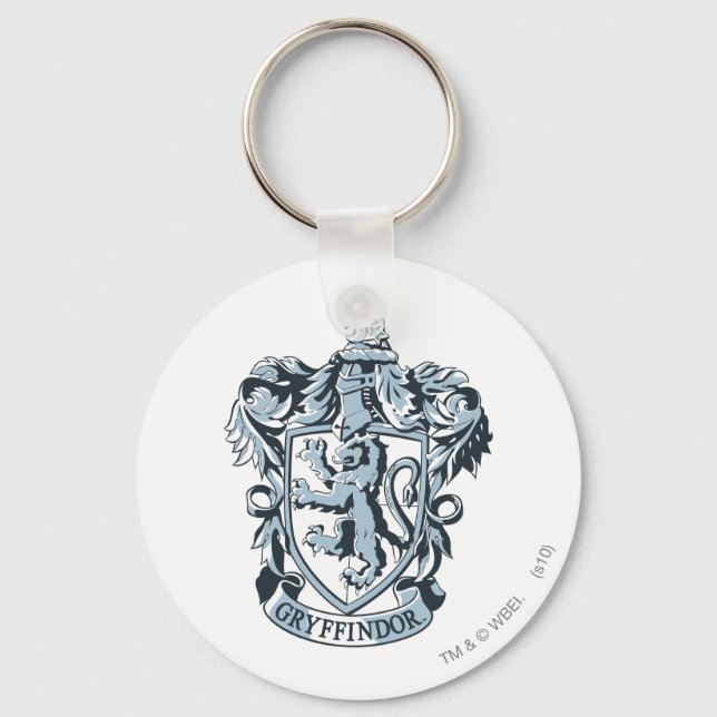 Harry Potter | Gryffindor Crest Blue Key Ring (Front)