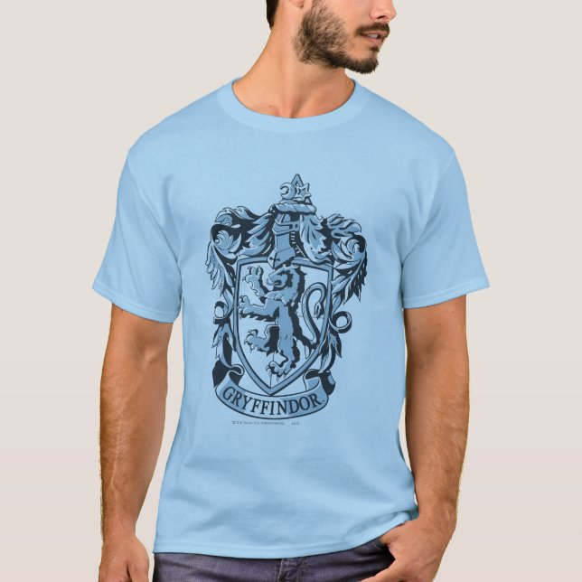 Harry Potter | Gryffindor Crest Blue T-Shirt (Front)