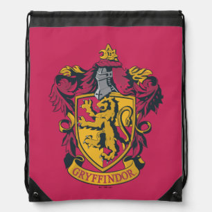 Harry Potter   Gryffindor Crest Gold and Red Drawstring Bag
