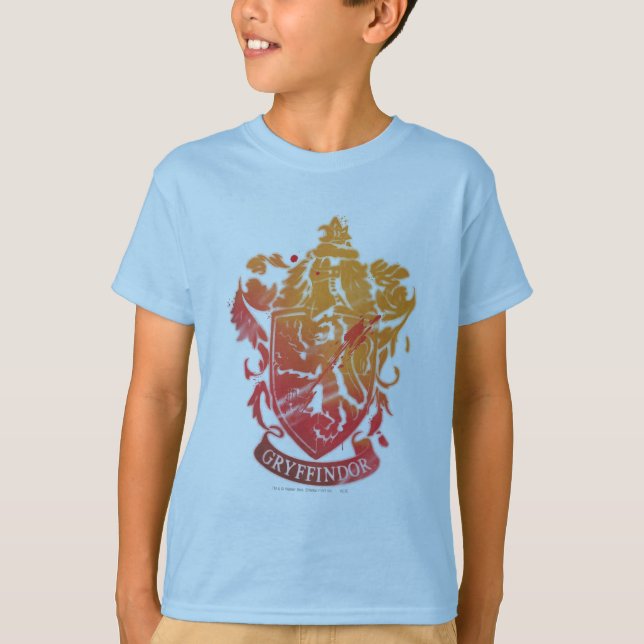 Harry Potter | Gryffindor Crest - Splattered T-Shirt (Front)
