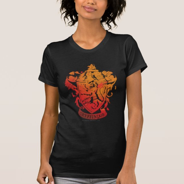 Harry Potter | Gryffindor Crest - Splattered T-Shirt (Front)