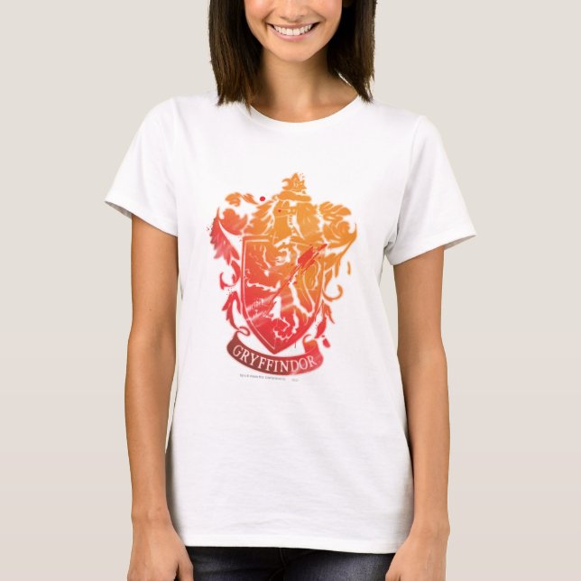Harry Potter | Gryffindor Crest - Splattered T-Shirt (Front)