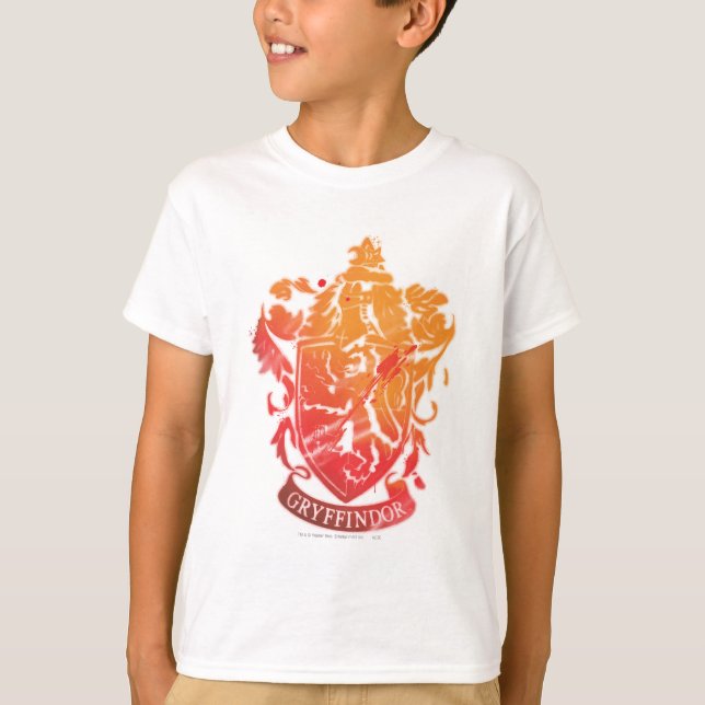 Harry Potter | Gryffindor Crest - Splattered T-Shirt (Front)