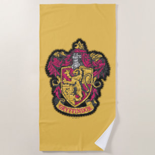 Harry Potter   Gryffindor House Crest Beach Towel