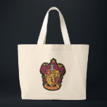 Harry Potter | Gryffindor House Crest Large Tote Bag<br><div class="desc">Surrounded by a sea of fiery red and shimmering gold tones, this vintage graphic of the Gryffindor house crest offers a visual feast that is sure to delight Harry Potter fans worldwide! The sorting hat only selects the most loyal, courageous and daring wizards for Gryffindor house so this rustic design...</div>