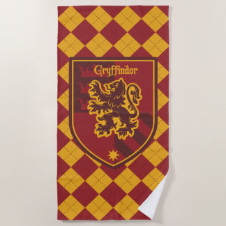 Harry Potter | Gryffindor House Pride Crest Beach Towel