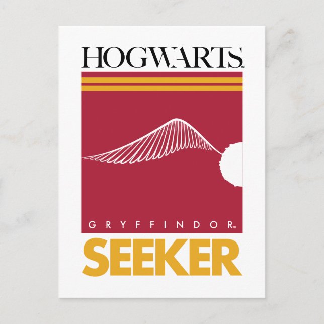 Harry Potter | GRYFFINDOR™ House Quidditch Seeker Postcard (Front)