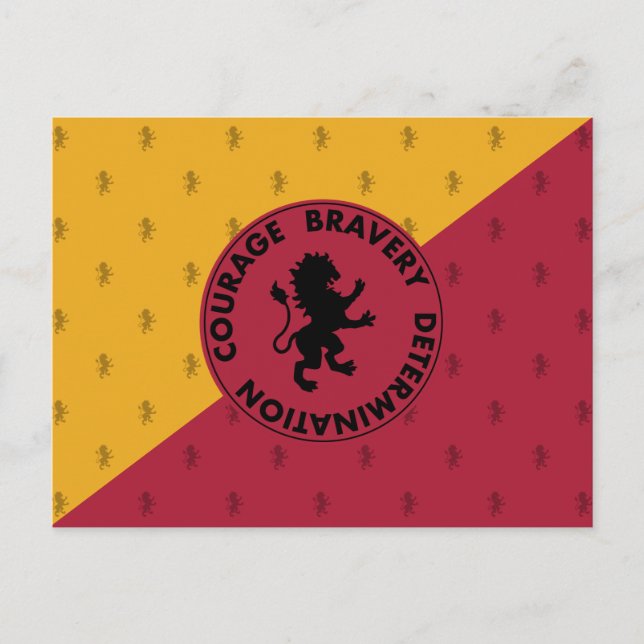 Harry Potter | GRYFFINDOR™ House Traits Graphic Postcard (Front)