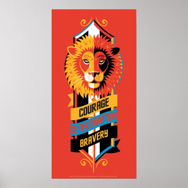 Harry Potter | GRYFFINDOR™ House Traits Sigil Poster (Front)