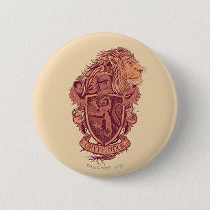 Harry Potter Gryffindor Lion Crest 6 Cm Round Badge