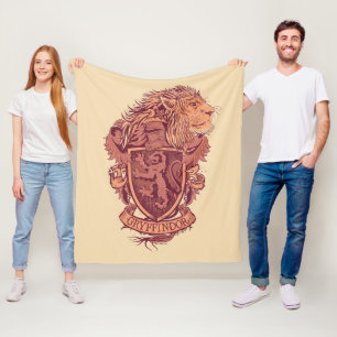 Harry Potter Gryffindor Lion Crest Fleece Blanket
