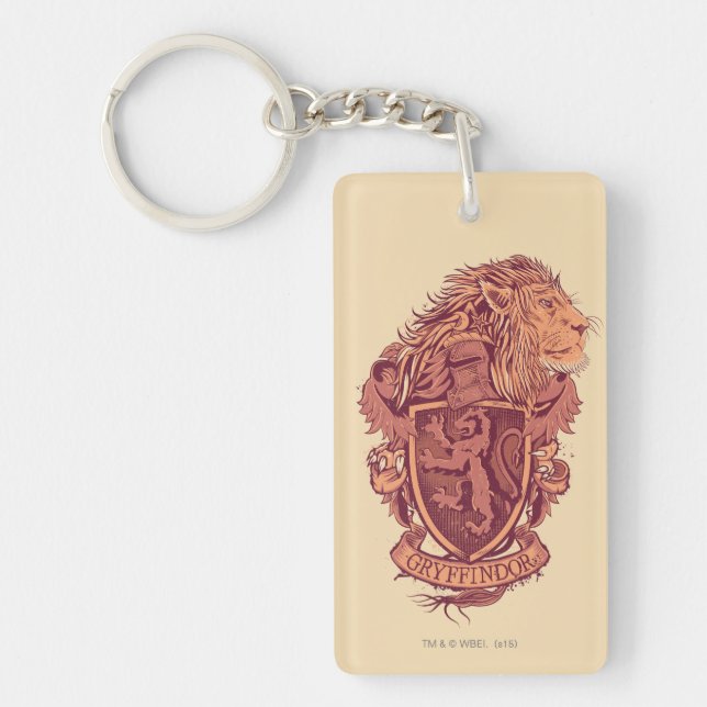 Harry Potter | Gryffindor Lion Crest Key Ring (Front)