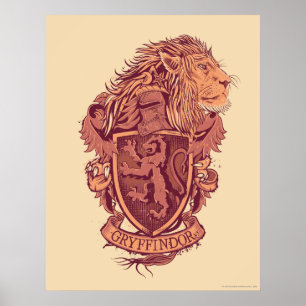 Harry Potter Gryffindor Lion Crest Poster
