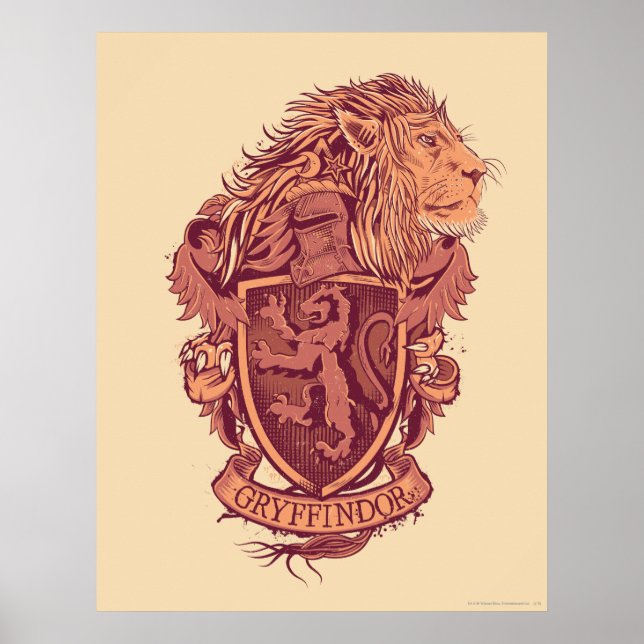 Harry Potter | Gryffindor Lion Crest Poster (Front)