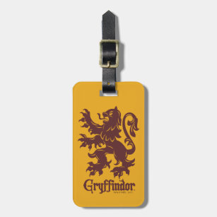 Harry Potter   Gryffindor Lion Graphic Luggage Tag
