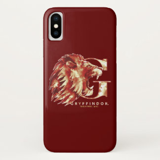Harry Potter | GRYFFINDOR™ Lion Watercolor iPhone X Case