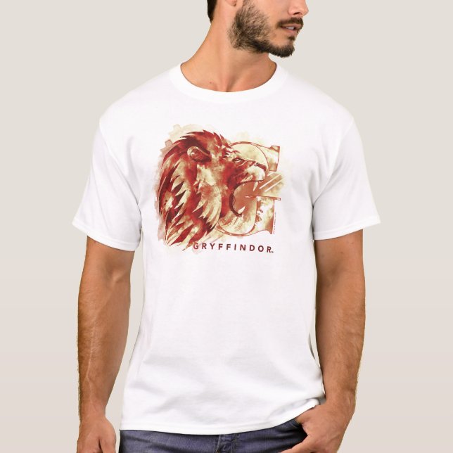 Harry Potter | GRYFFINDOR™ Lion Watercolor T-Shirt (Front)