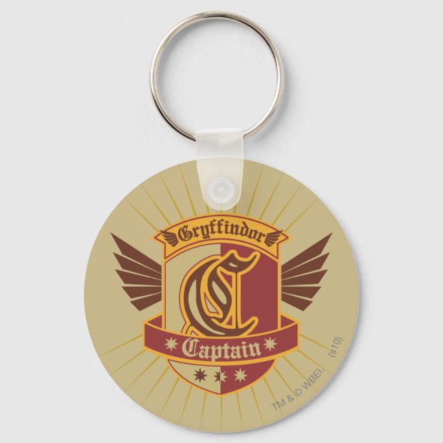 Harry Potter | Gryffindor QUIDDITCH� Captain Emble Key Ring (Front)