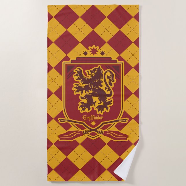 Harry Potter | Gryffindor QUIDDITCH™  Crest Beach Towel (Front)