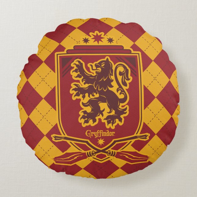 Harry Potter | Gryffindor QUIDDITCH™  Crest Round Cushion (Front)