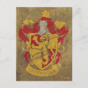 Harry Potter   Gryffindor - Retro House Crest Postcard